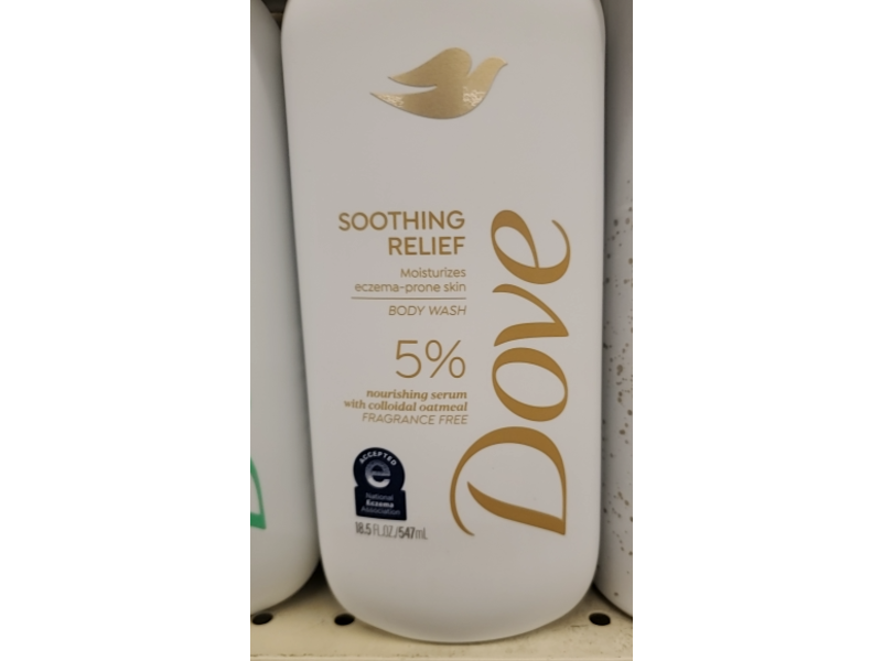 Dove Soothing Relief Body Wash, Colloidal Oatmeal, 18.5 fl oz/547 mL