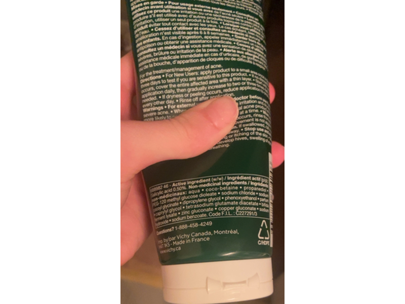 Vichy Normaderm Phytosolution Anti Acne Purifying Cleansing Gel, 0.5% Salicylic Acid, 200 mL