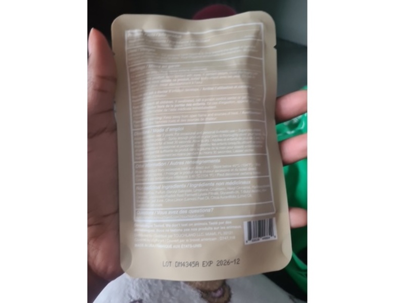 Touchland Hydrating Hand Sanitizer, Beach Coco, 1 fl oz/30 mL