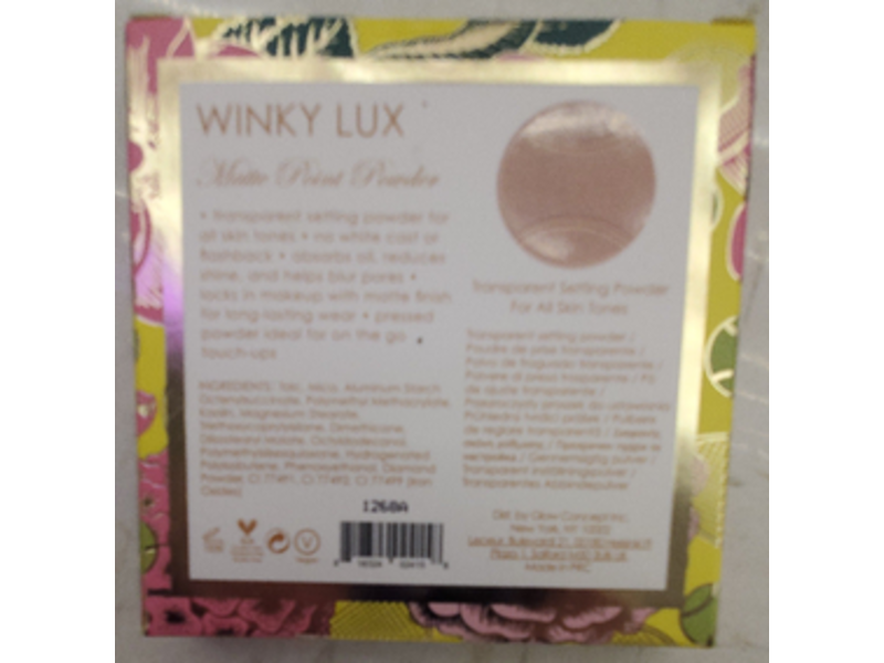 Winky Lux Matte Point Translucent Setting Powder, 0.42 oz/12 g