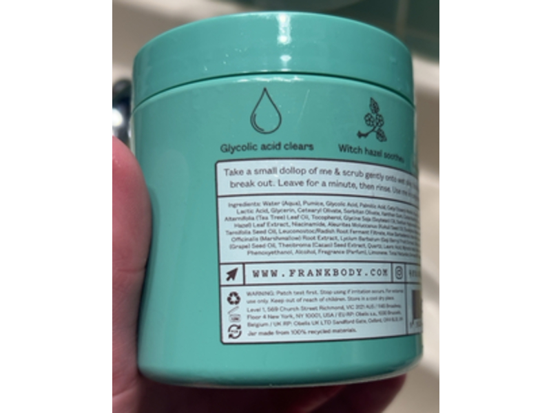 Frank Body Body Scrub, Glycolic, 8.82 oz/250 g