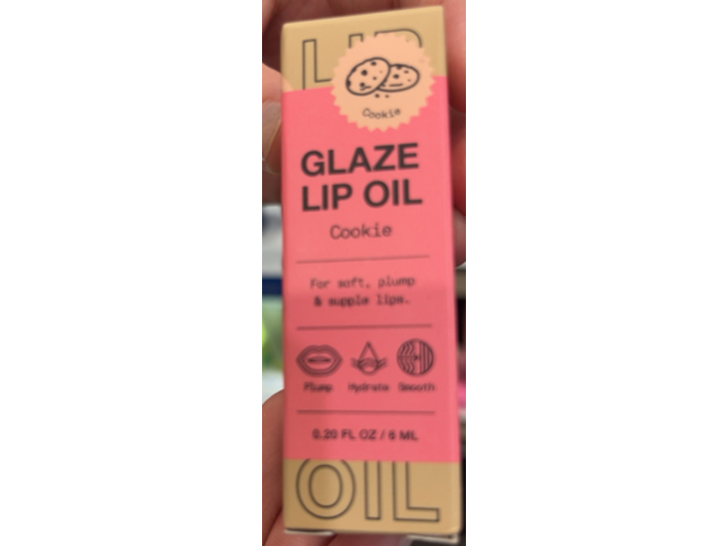 Inn Beauty Glaze Lip Oil, Cookie, 0.20 fl oz/6 mL