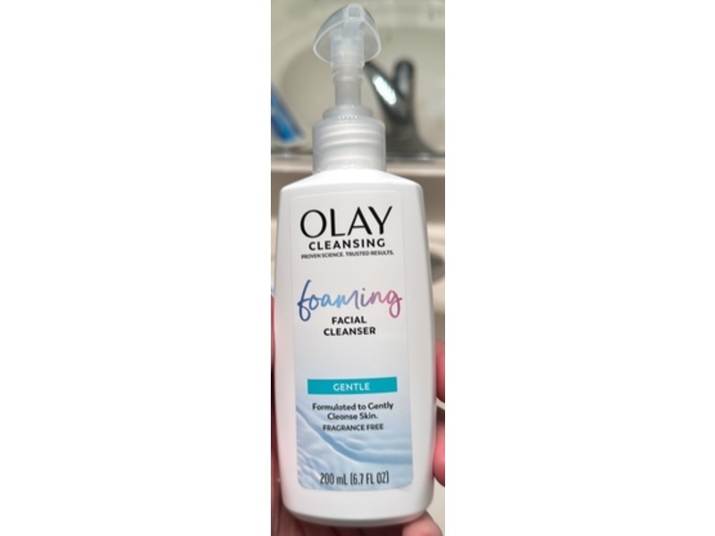 Olay Foaming Facial Cleanser, Gentle, 6.7 fl oz/200 mL