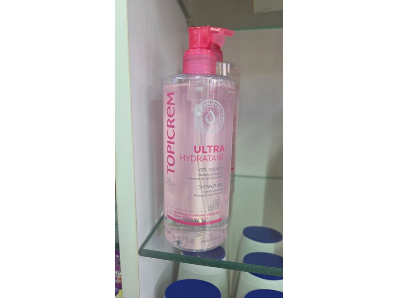 Topicrem Ultra-Hydrating Shower Gel, 16.9 fl oz/500 mL