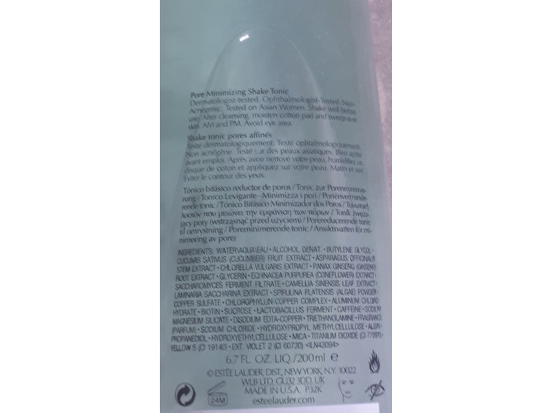 Estee Lauder Nutritious Micro-Algae Pore Minimizing Shake Tonic, 6.7 fl oz/200 mL