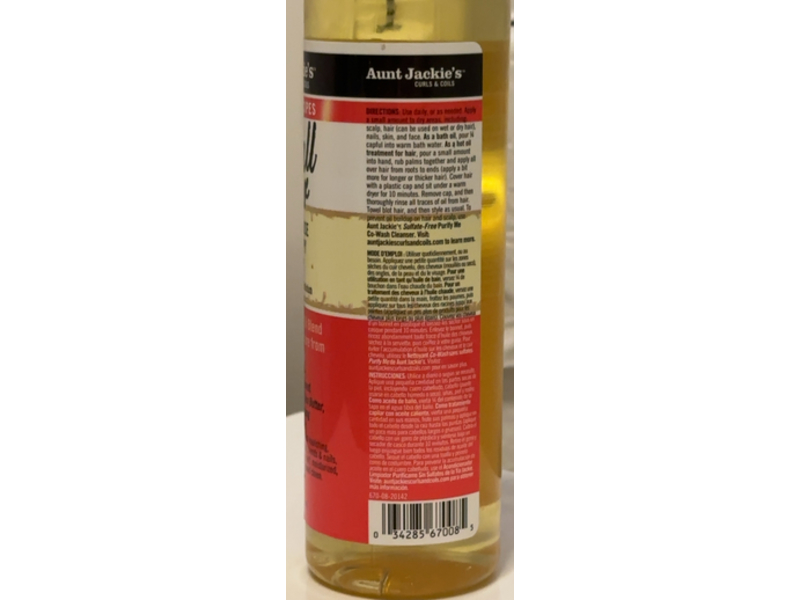 Aunt Jackie's Soft All Over Multi Purpose Oil, 8 fl oz/237 mL