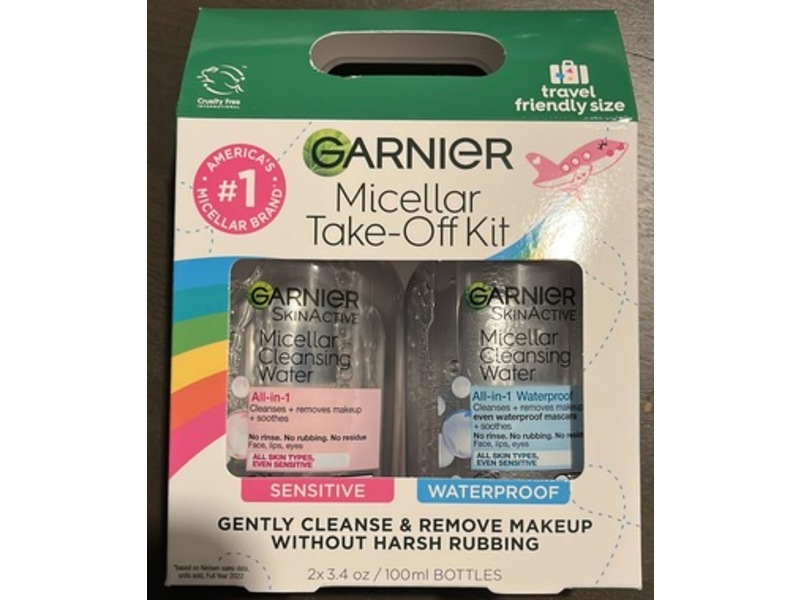 Garnier Micellar Take-off Duo Kit, 3.4 oz/100 mL