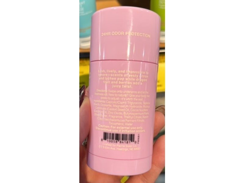 Foxly Deodorant, Dragon Fruit, 2.6 oz/74 g