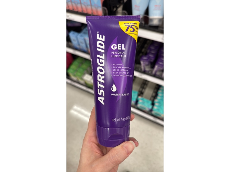 Astroglide Water Based Personal Lubricant Gel, 7 oz/198 g