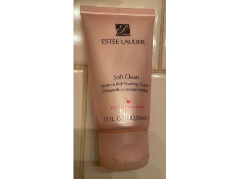 Estee Lauder Soft Clean Moisture Rich Foaming Cleanser, Dry Skin, 1.7 fl oz/50 mL