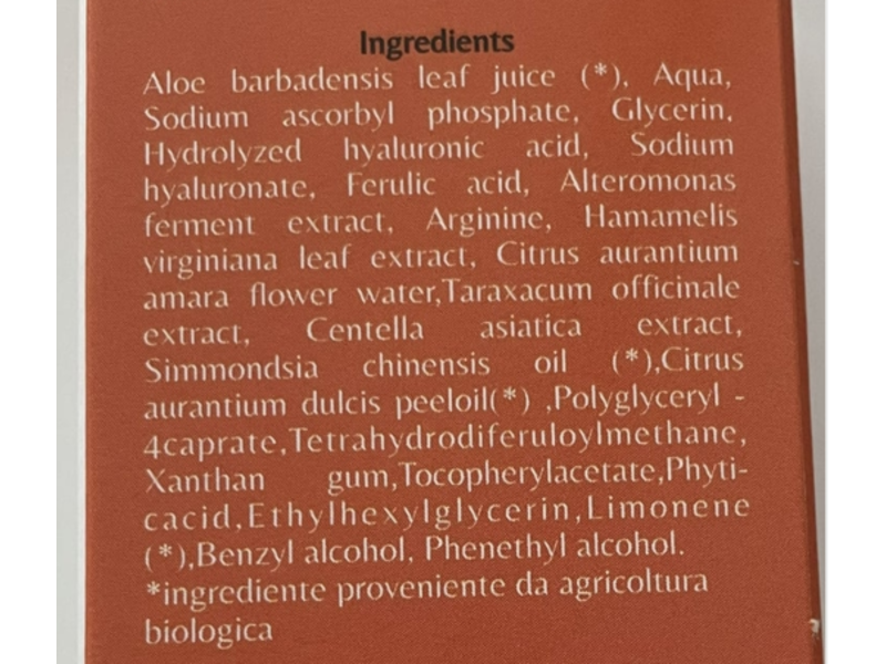 Florence Bio Cosmesi Professional Facial Serum, Vitamin E, 2.11 fl oz/60 mL