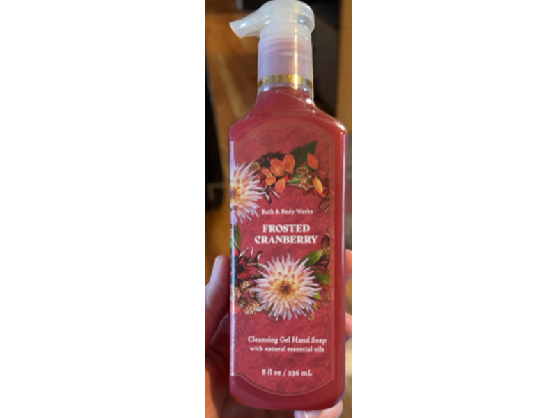 Bath & Body Works Cleansing Gel Hand Soap, Frosted Cranberry, 8 fl oz/236 mL