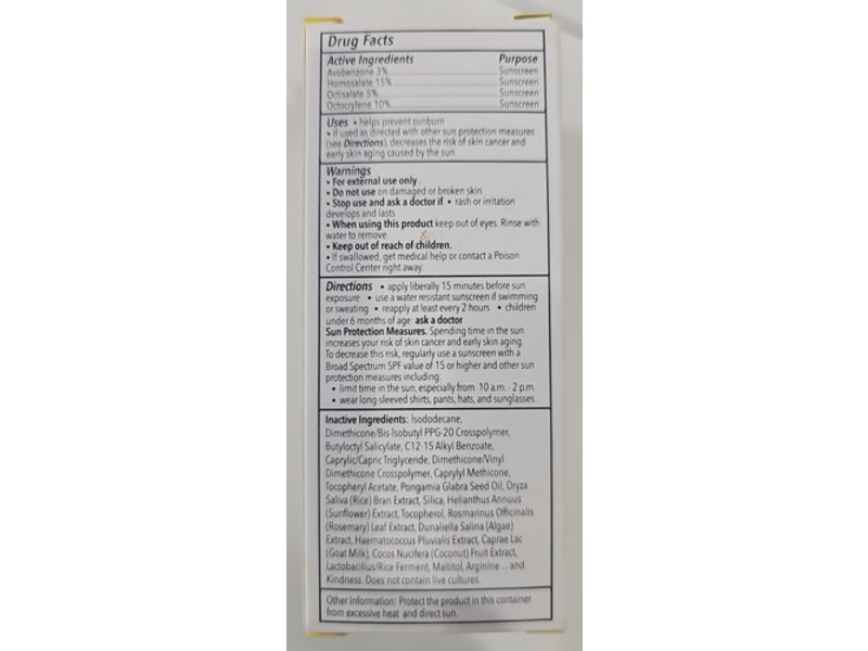 Beekman 1802 Solar Milk Clear Sunscreen Face Gel, SPF 50 PA++++, 1.69 fl oz/50 mL