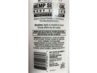 Hemp Happy Hemp Seed Oil Body Lotion, Pineapple Honey Dew, 12 fl oz/355 mL - Image 3