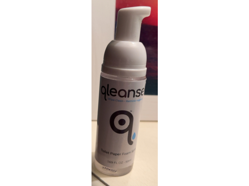 Qleanse Toilet Paper Foam Spray, Fresh Scent, 1.69 fl oz/50 mL
