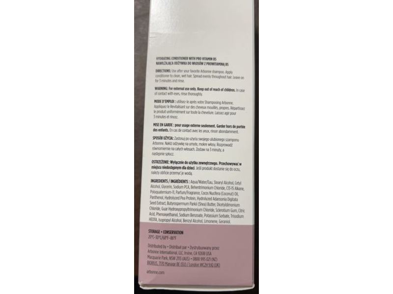 Arbonne TrueSmooth Hydrating Conditioner, 10 fl oz/296 mL