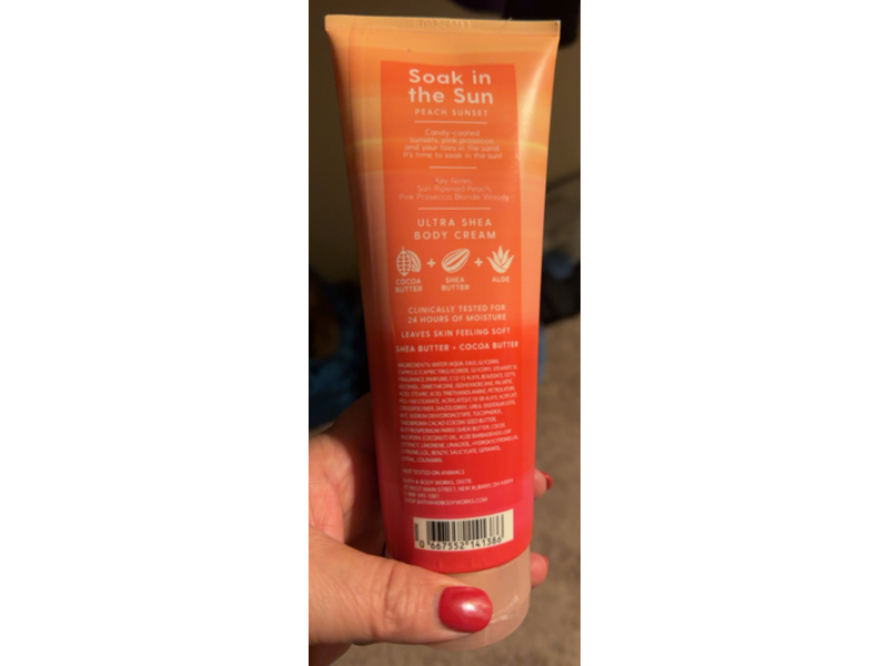 Bath & Body Works Ultra Shea Body Cream, Soak In The Sun, 8 oz/226 g