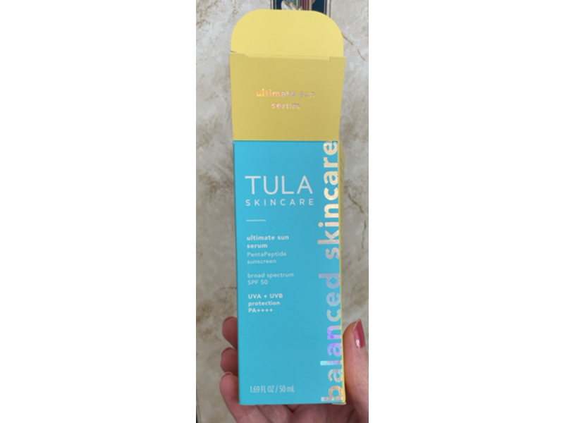 Tula Skin Care Ultimate Sun Serum, SPF 50, 1.69 fl oz/50 mL
