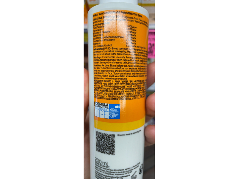 La Roche - Posay Anthelios Invisible Spray, SPF 50+, 200 mL