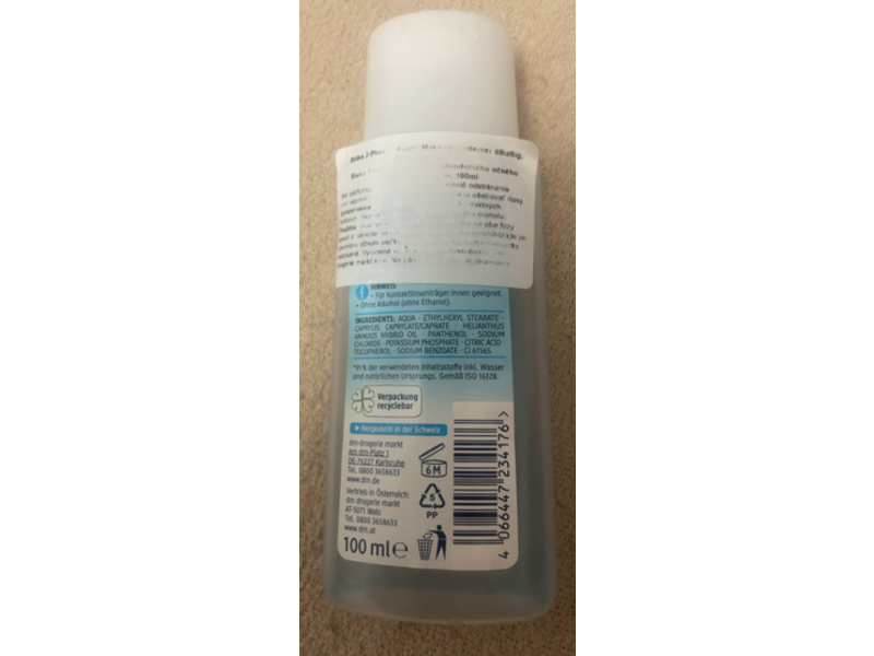 Dm Balea Eye Make-up Remover, 2-Phase, 100 ml