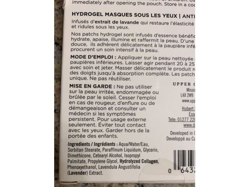 Danielle Under Eye Wrinkles Undereye Masks, Collagen & Lavender, 0.31 oz/9 g, 6 Pairs