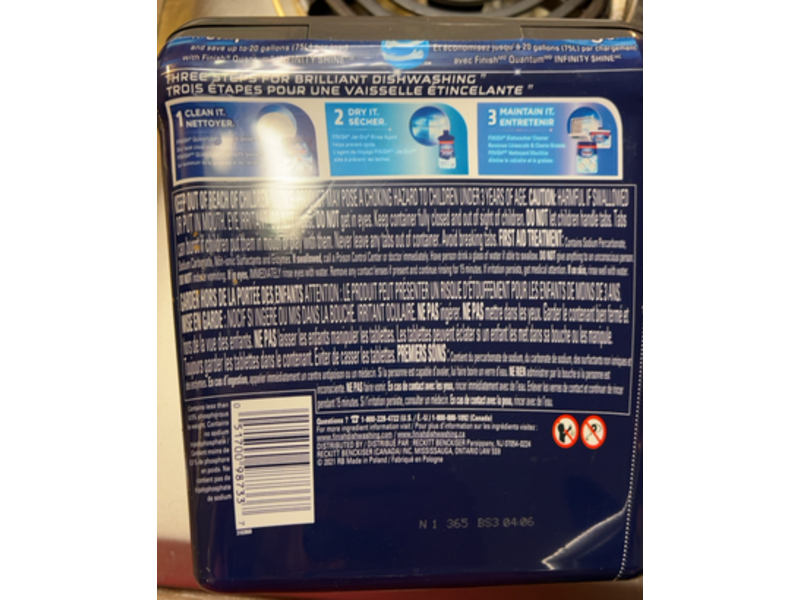 Finish Quantum Dishwasher Detergent, Infinity Shine, 70 Tablets