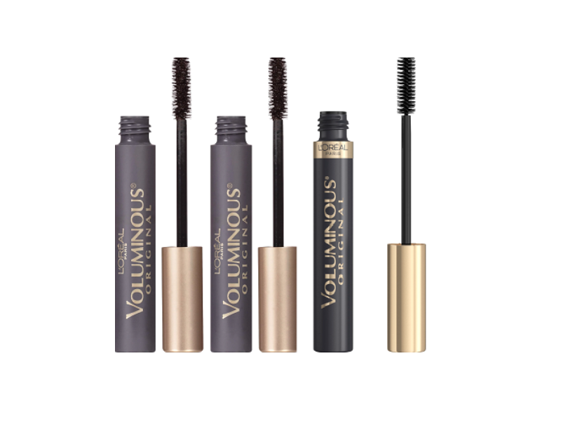 L'Oreal Paris Voluminous Original Mascara, Blackest Black, 0.28 fl oz/8 mL, Pack Of 3