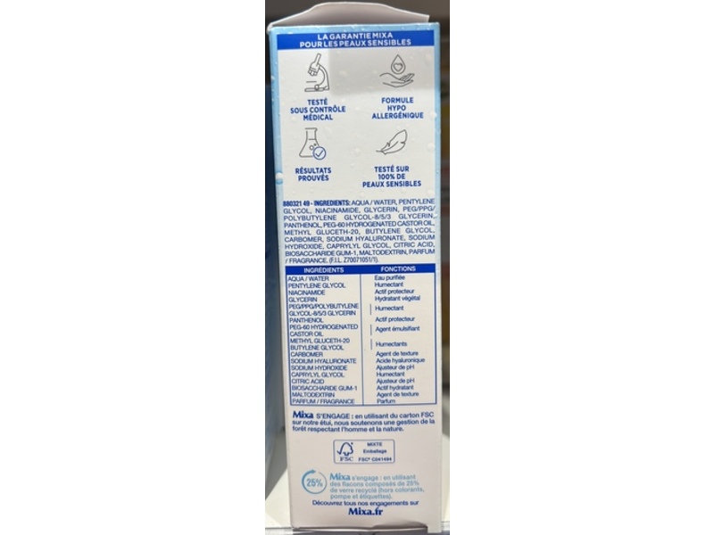 Mixa Hyalurogel Plumping Serum, 30 mL