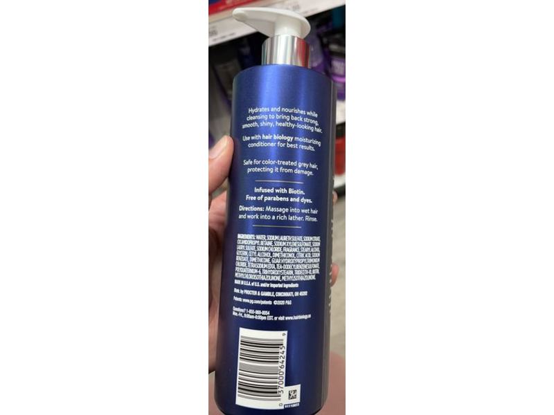 Hair Biology Moisturizing Shampoo, Soft & Hydrated, 12.8 fl oz/380 mL