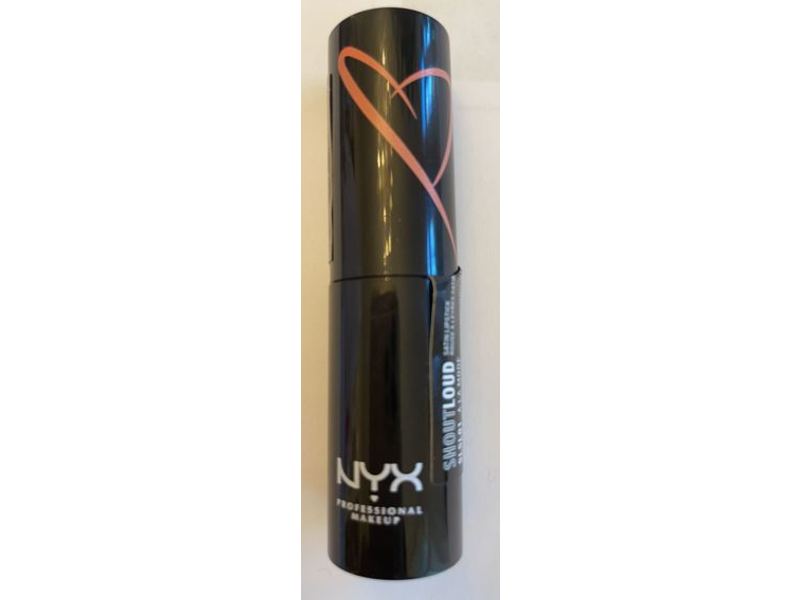 NYX Professional Makeup Shout Loud Satin Lipstick, Ultra-Saturated Color, 0.12 oz