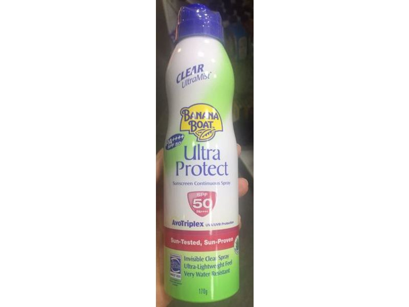 Banana Boat Ultra Protect Sunscreen Continuous Spray, SPF 50 PA+++, 170 g
