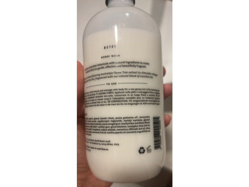 Bondi Wash Body Lotion, Sydney Peppermint & Rosemary, 16.9 fl oz/500 mL