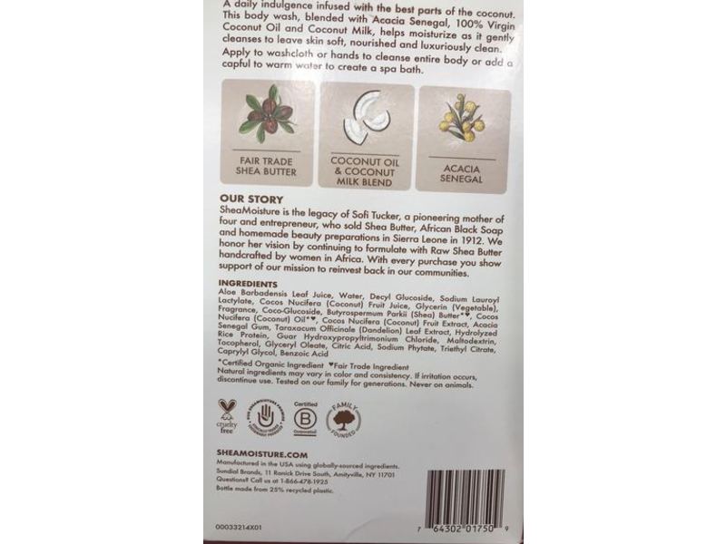 Shea Moisture Daily Hydration Body Wash, Twin Pack