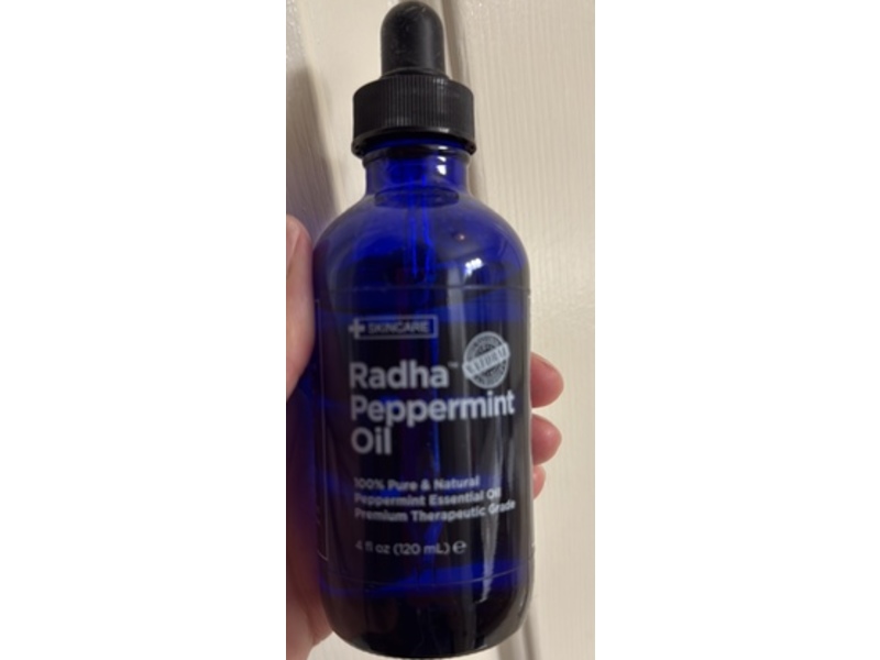 Radha Beauty Oil, Peppermint Essential Oil, 4 fl oz/120 mL