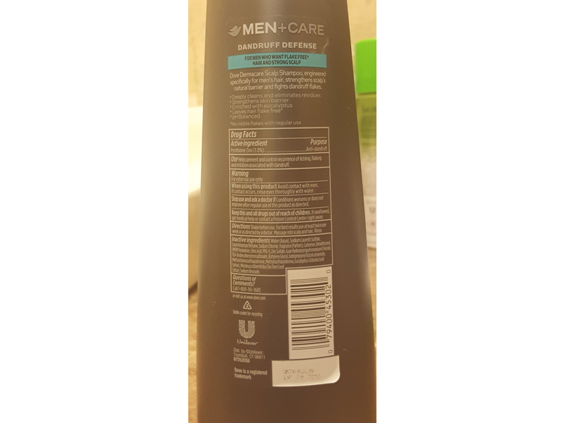 Dove Men + Care Dermacare Scalp Anti-Dandruff Shampoo + Conditioner 2-in-1, 12 fl oz/355 mL