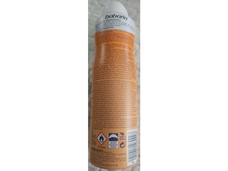 Babaria Doble Efecto Deodorant, Silky Skin, 6.8 fl oz/200 mL