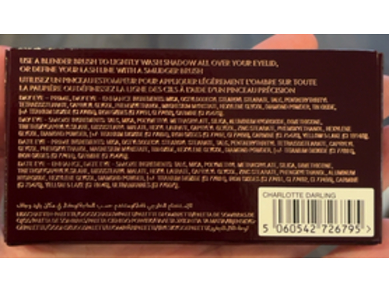 Charlotte Tilbury Easy Mini Eye Palette, Charlotte Darling, 0.19 oz/5.4 g