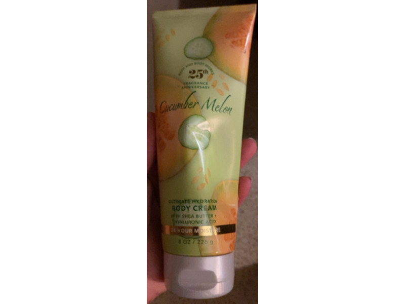 Bath & Body Works Ultimate Hydration Body Cream, Cucumber Melon, 8 oz/226 g