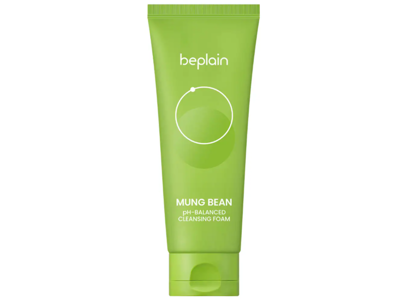 Beplain pH-Balanced Cleansing Foam, Mung Bean, 5.41 fl oz/160 mL