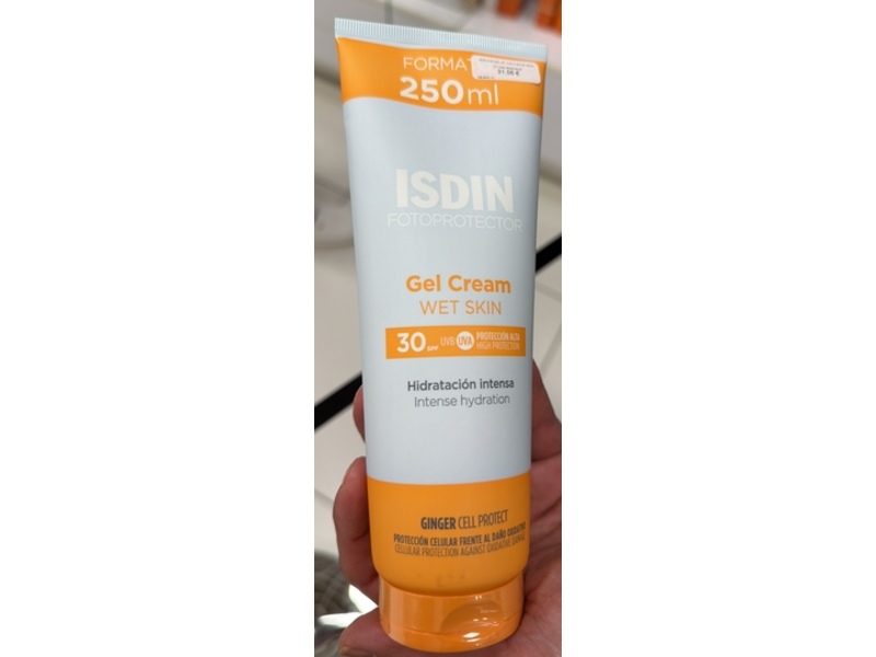 Isdin Gel Cream, SPF 30, Ginger Cell Protect, 250 mL
