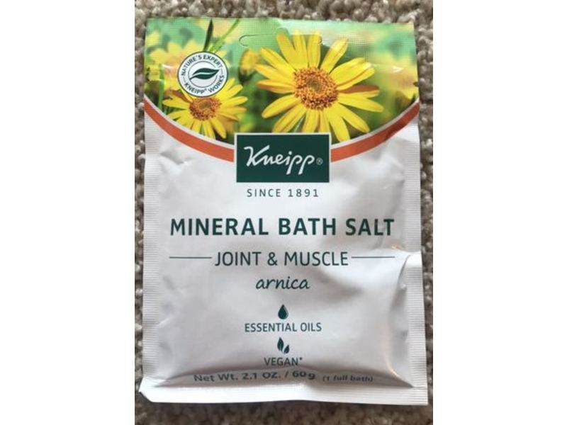Kneipp Mineral Bath Salt, Arnica, 2.1 oz/60 g