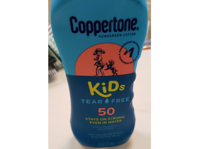 Coppertone Kids Sunscreen Lotion, SPF 50, Tear Free, 8 fl oz/237 mL