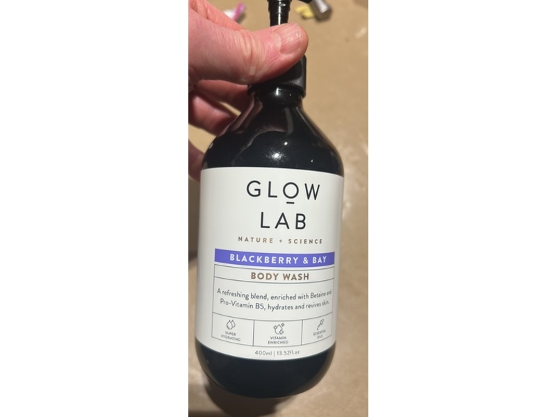 Glow Lab Body Wash, Blackberry & Bay, 13.52 fl oz/400 mL