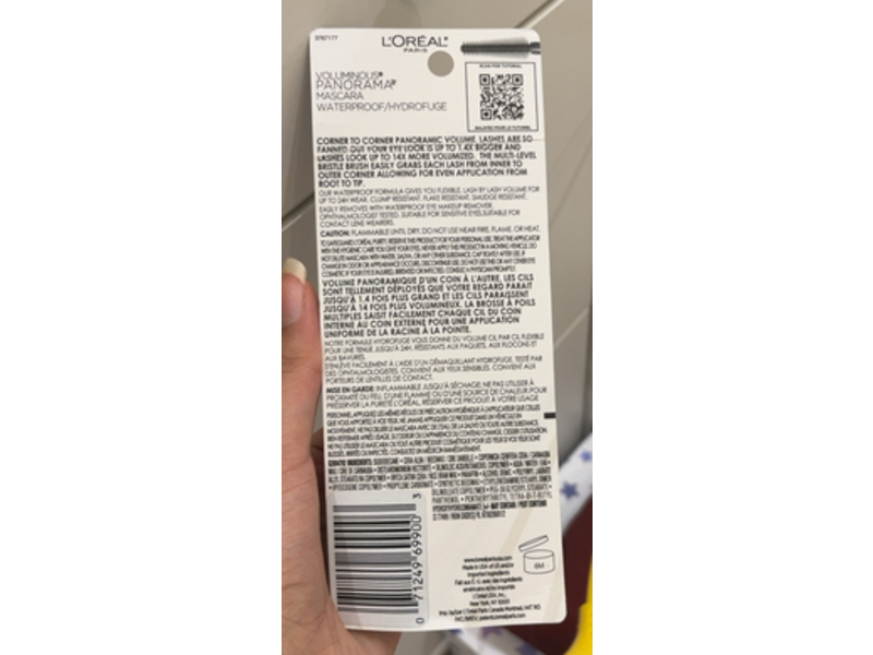 L'Oreal Paris Voluminous Panorama Mascara, 703 Black, 0.31 fl oz/9.4 mL