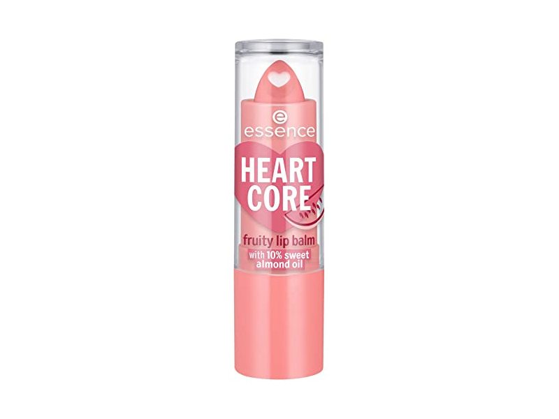Essence Heart Core Fruity Lip Balm, 03 Wild Watermelon, 0.1 oz/3 g
