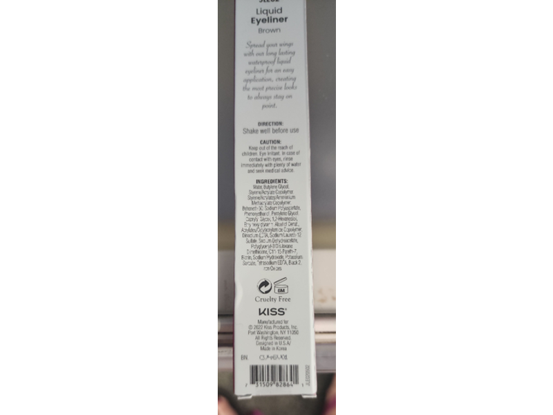 JOAH Line Up Liquid Eyeliner, Brown, 0.019 fl oz/0.55 mL
