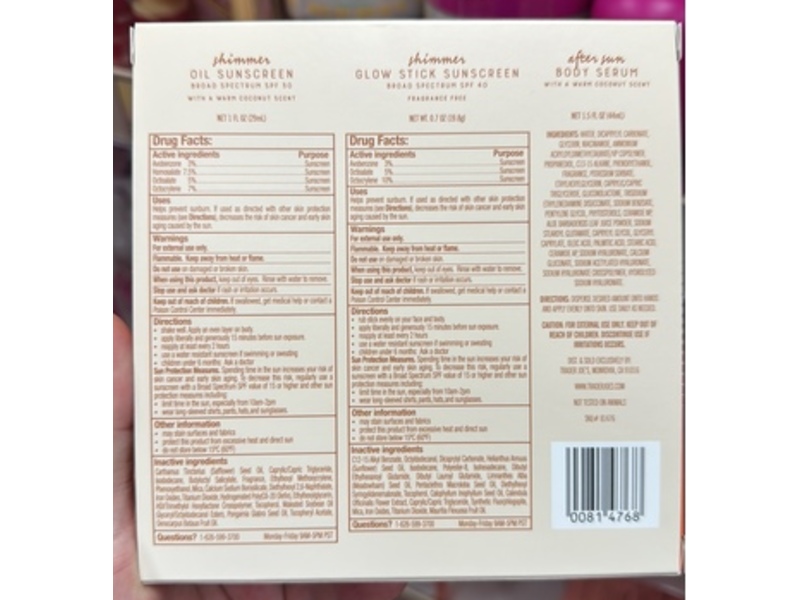 Trader Joe's Glow Anywhere Sun Care Set