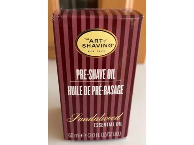 The Art of Shaving Pre-Shave Oil, Sandalwood Essential Oil, 2 fl oz/60 ml