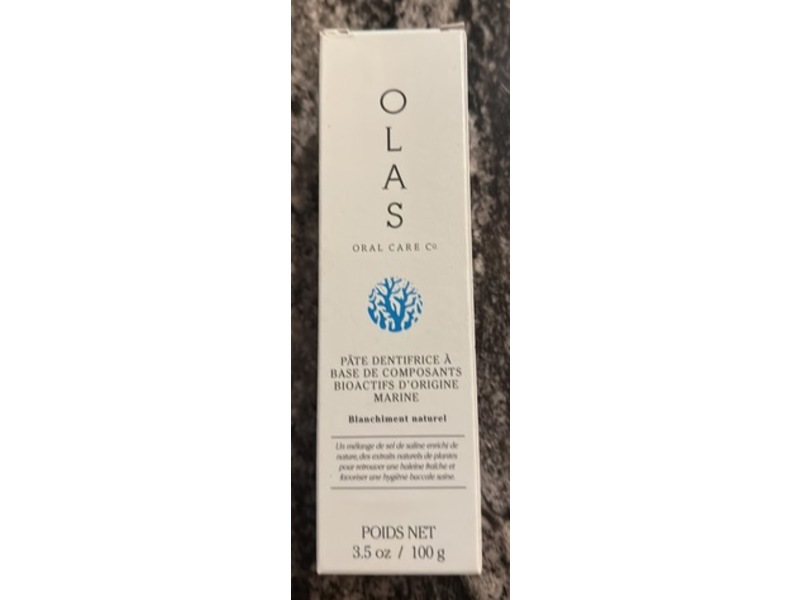 Olas Marine Bio-Active Whitening Toothpaste, 3.5 oz/100 g