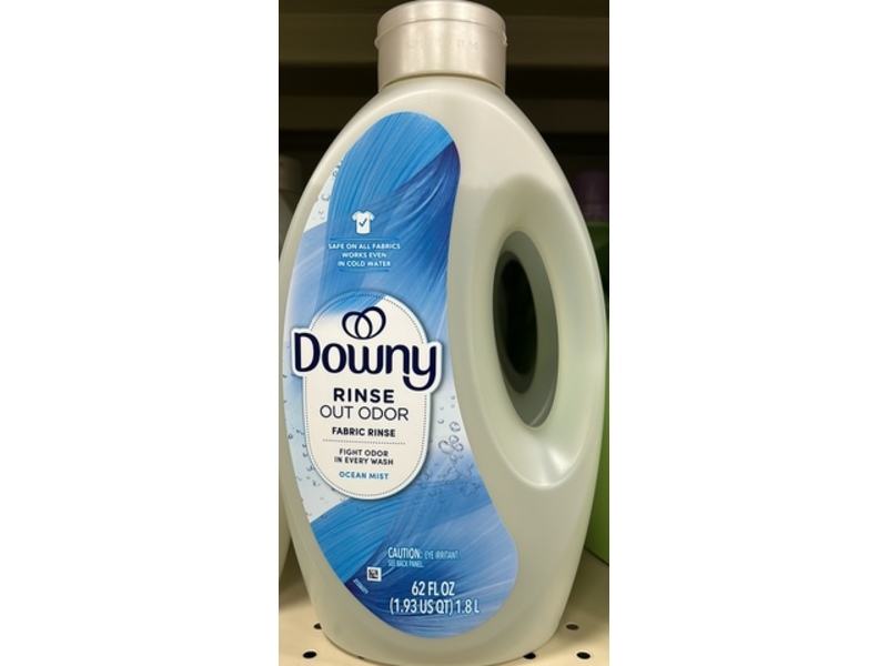 Downy Rinse Out Odor Fabric Rinse, Ocean Mist, 62 fl oz/1.8 L